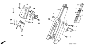 C90 Вилка передней оси