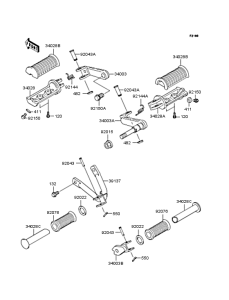BJ250 Подножки