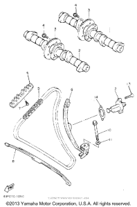 XJ600SE Цепь механизма газораспределения