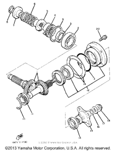 XJ650J Промежуточный ведущий вал
