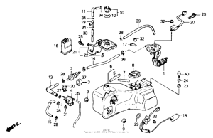 GL1500I Топливный бак