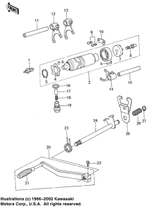 KL250 Переключатель передач