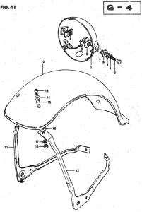 RV50 Headlamp housing - front fender