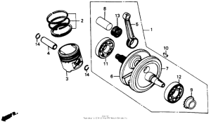 XR200R Crankshaft 86-93