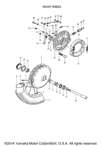 YM1 Переднее колесо