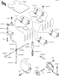 ZR1100 Система зажигания