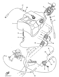YP125 Топливный бак