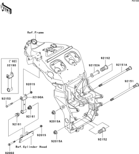 ZX1200 Крепление двигателя