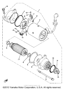 XS850SH Стартер