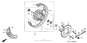XR70R Переднее колесо