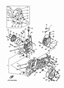 LTS125-C Картер двигателя
