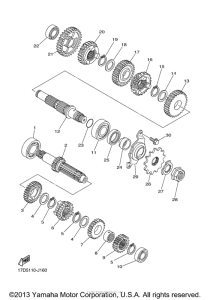 YZ250FBL Трансмиссия