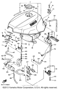 FZR1000A Топливный бак