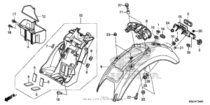 CB1100S (ABS) Задний бампер
