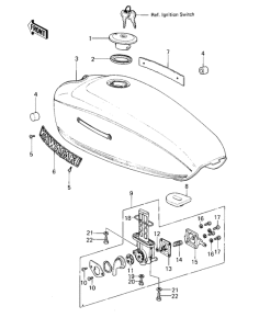 KZ400 Tank fuel