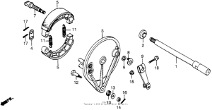 CX500 Задний тормоз