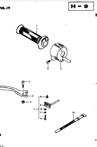 GS850 Right handle switch