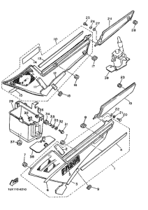 FJ1200 Боковые обтекатели