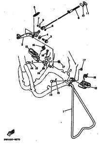 YZ490 YZ490U Support & repose pied