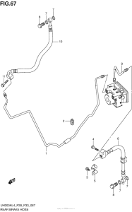 UH200 Задние тормозные трубки