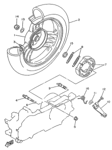 YA50R Переднее колесо