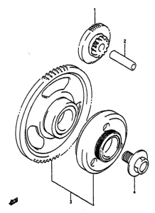 GSX-R1100 Муфта стартера