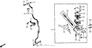 CB650 Fr. brake master cyl.