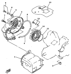 YW100E Air shroud. fan
