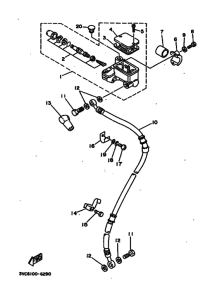 RT180 RT180K Передний тормозной цилиндр
