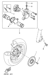 CW50 Передний суппорт