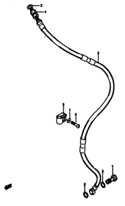 RM125 Передние тормозные трубки