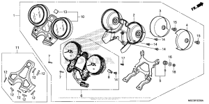 CB1100 (ABS) Приборы