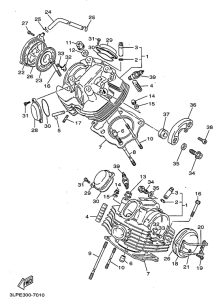 XV1100 Головка цилиндров