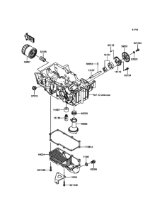 EX300 Масляный насос и фильтр