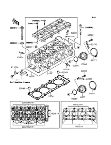 ZX1200 Головка цилиндров