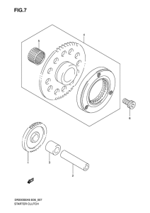 DR200 Муфта стартера