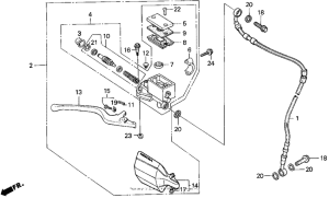XR250R Передний главный тормозной цилиндр