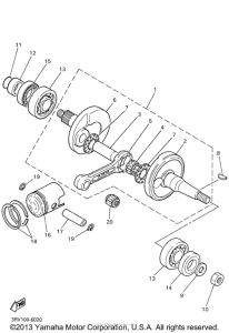 PW80N1 Коленчатый вал и Поршень