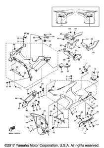 YZF-R1S Обтекатель 2