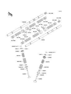 ZX1100 Клапана