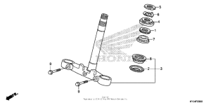 CBR250R Траверса нижняя