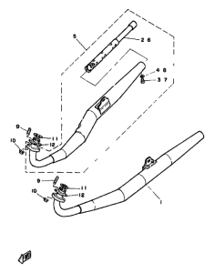 RD350LC Выхлопная система