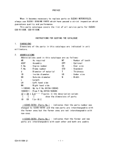 GSX-R1100 Catalog preface