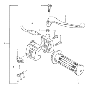 FB100 Рукоятка газа и тормоза