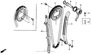 XR600R Цепь ГРМ