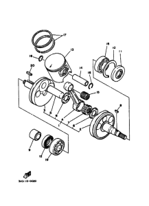 RT180 Коленчатый вал и Поршень