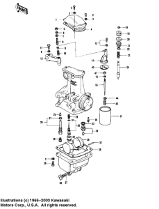 KZ1000 Детали карбюратора