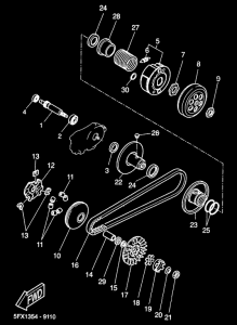 CW50RS Сцепление