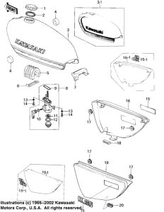 KL250 Fuel tank / side covers