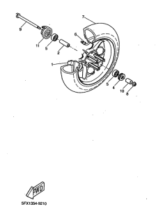 CW50RS Переднее колесо
